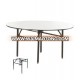 Iron frame round banquet table