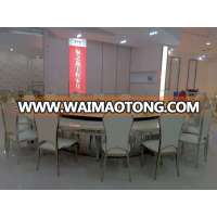 New big side View Marble wedding table with meeting